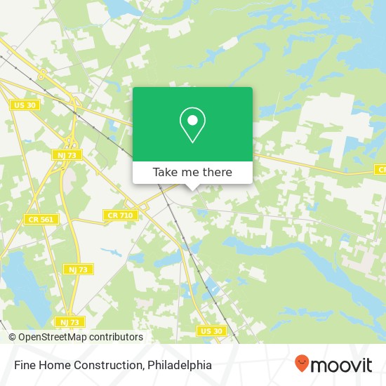 Fine Home Construction map