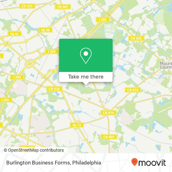 Burlington Business Forms map