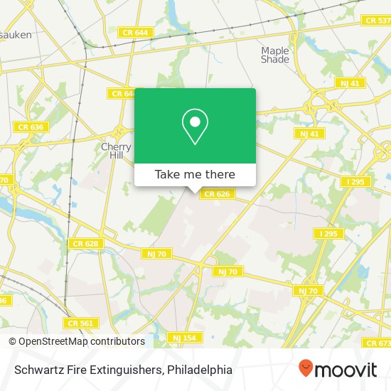 Mapa de Schwartz Fire Extinguishers