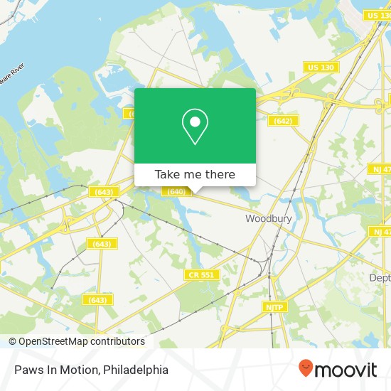 Paws In Motion map