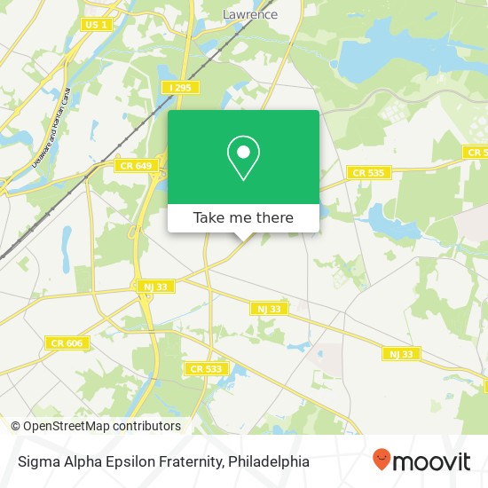 Sigma Alpha Epsilon Fraternity map