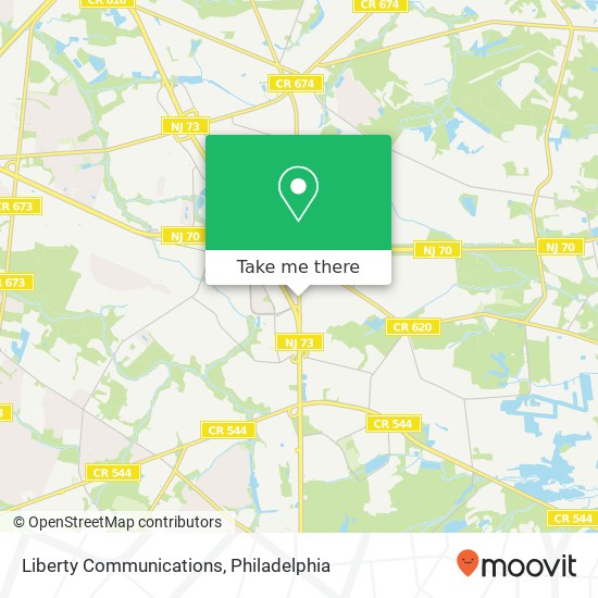 Liberty Communications map