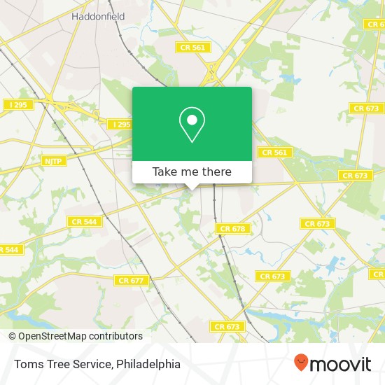 Mapa de Toms Tree Service