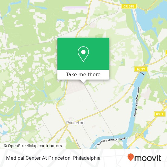 Medical Center At Princeton map