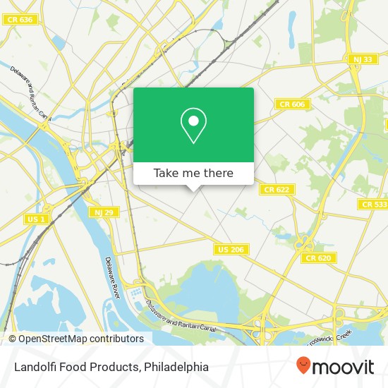 Mapa de Landolfi Food Products