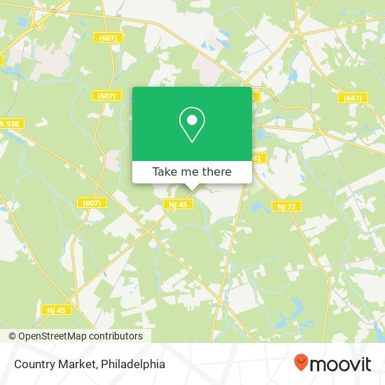 Country Market map