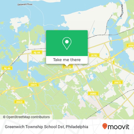 Greenwich Township School Dst map