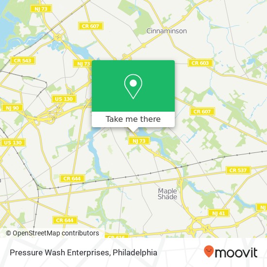 Pressure Wash Enterprises map