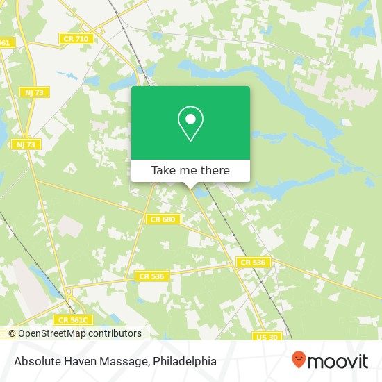 Mapa de Absolute Haven Massage