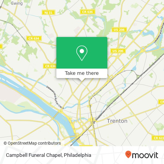 Mapa de Campbell Funeral Chapel