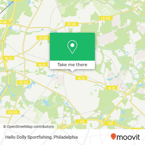 Hello Dolly Sportfishing map