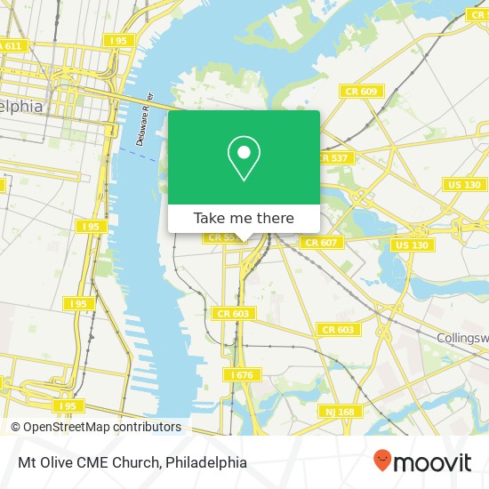 Mt Olive CME Church map