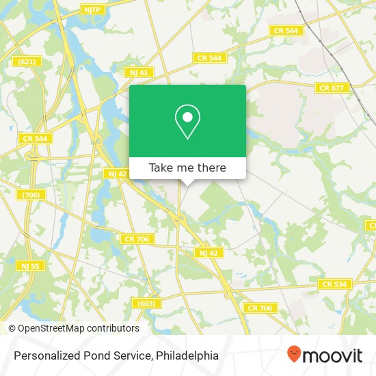 Personalized Pond Service map