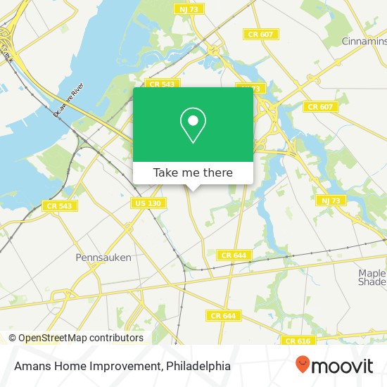 Amans Home Improvement map