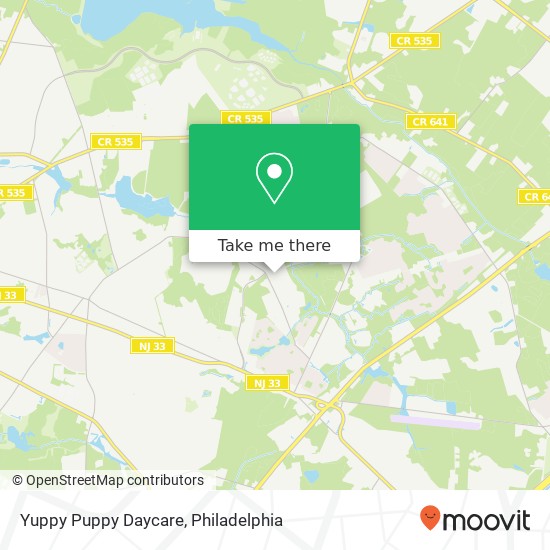 Mapa de Yuppy Puppy Daycare