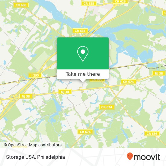 Mapa de Storage USA