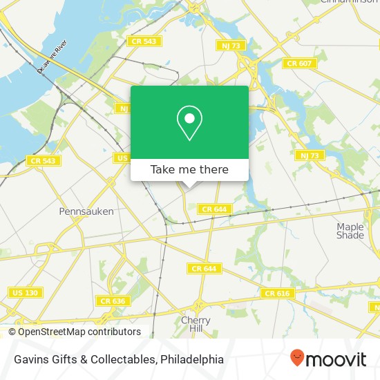 Mapa de Gavins Gifts & Collectables