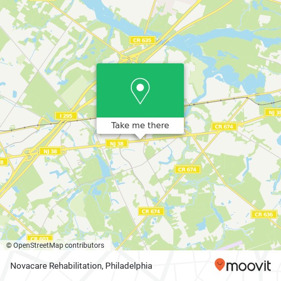 Novacare Rehabilitation map