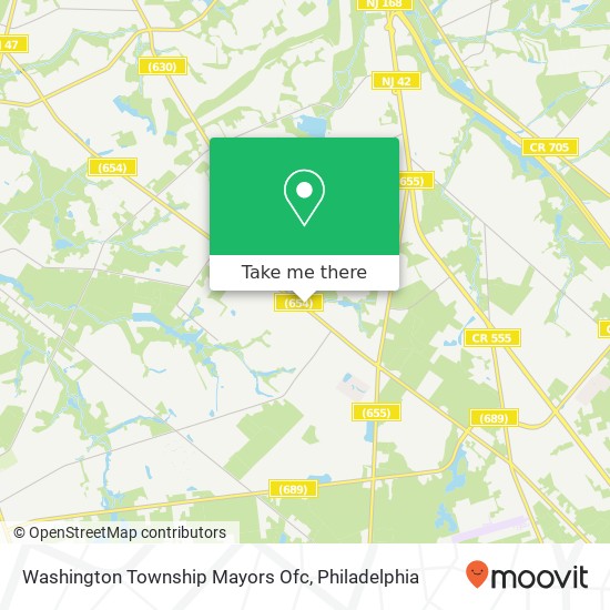 Mapa de Washington Township Mayors Ofc