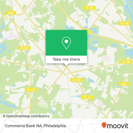 Commerce Bank NA map