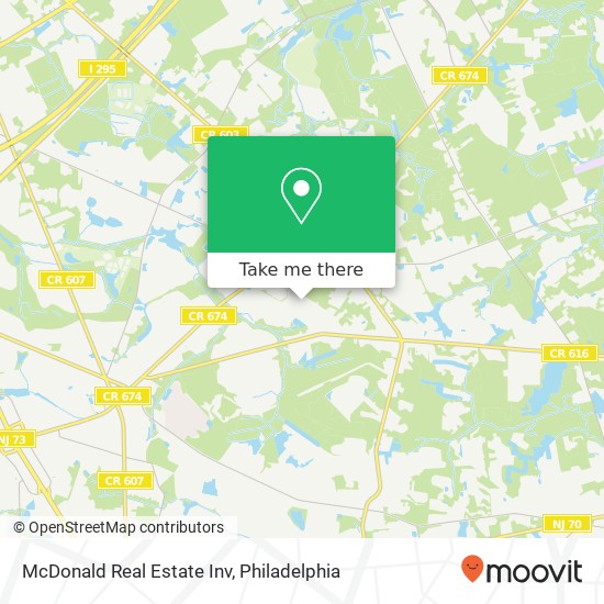McDonald Real Estate Inv map