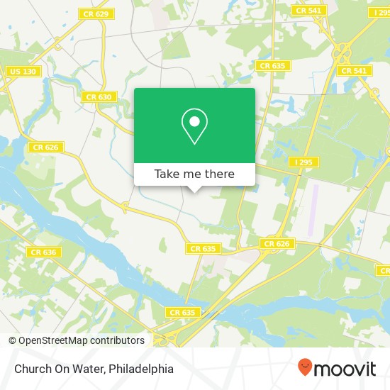 Church On Water map