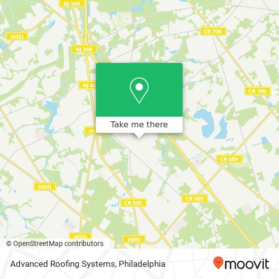 Mapa de Advanced Roofing Systems