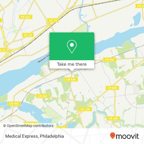 Mapa de Medical Express