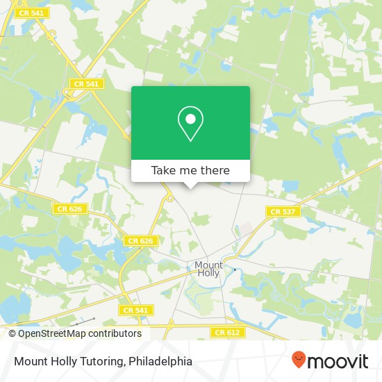 Mapa de Mount Holly Tutoring