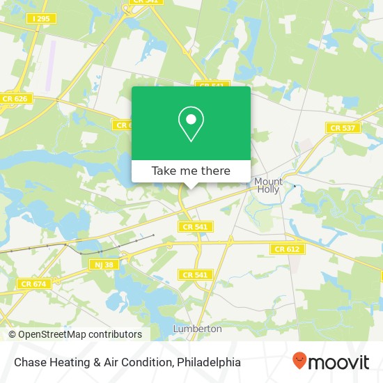 Chase Heating & Air Condition map
