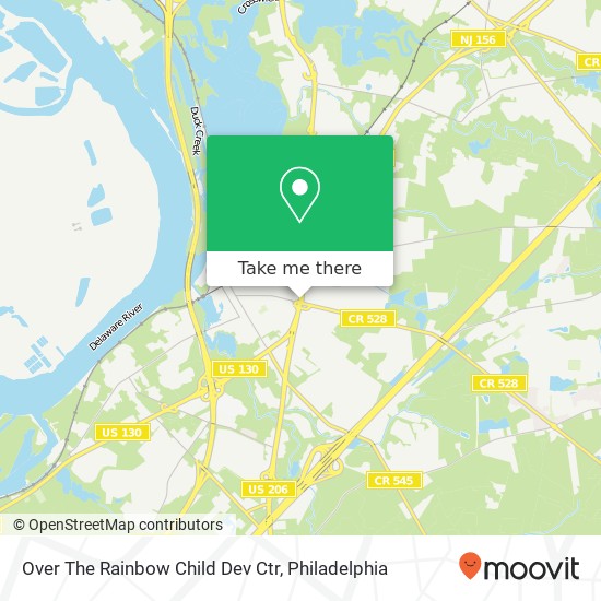 Over The Rainbow Child Dev Ctr map