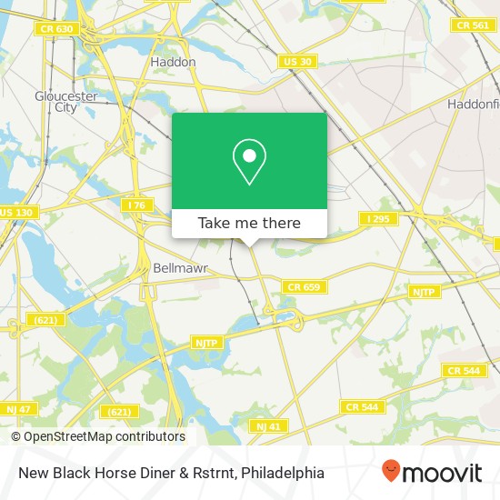 New Black Horse Diner & Rstrnt map