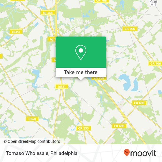 Tomaso Wholesale map