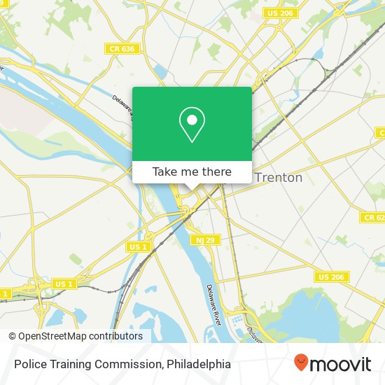 Police Training Commission map