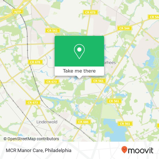 Mapa de MCR Manor Care