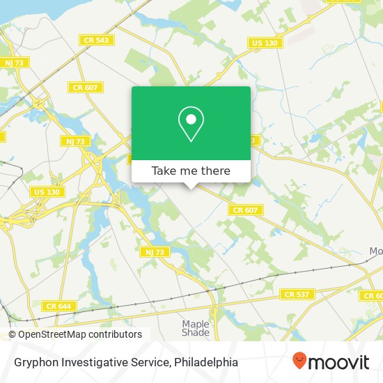 Mapa de Gryphon Investigative Service