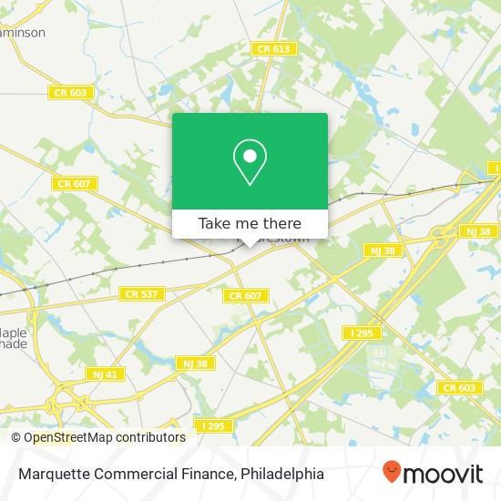Marquette Commercial Finance map