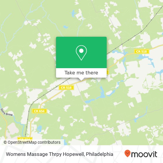 Womens Massage Thrpy Hopewell map