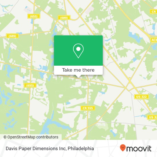 Mapa de Davis Paper Dimensions Inc