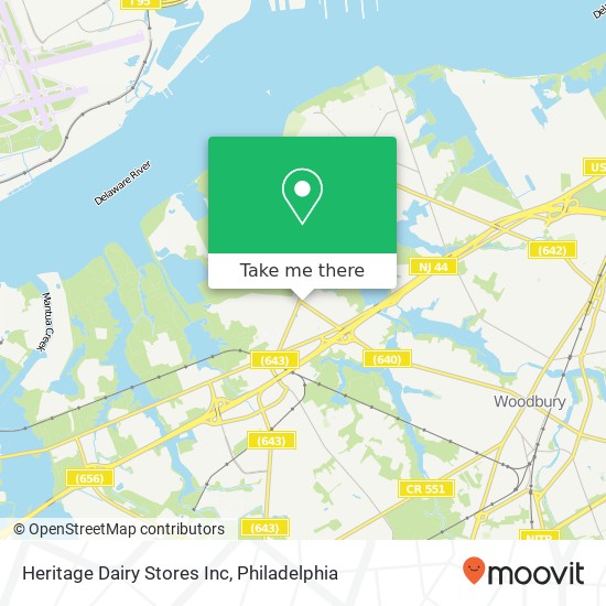 Heritage Dairy Stores Inc map