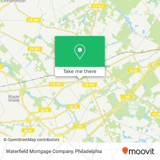 Waterfield Mortgage Company map