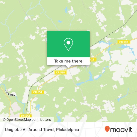 Mapa de Uniglobe All Around Travel