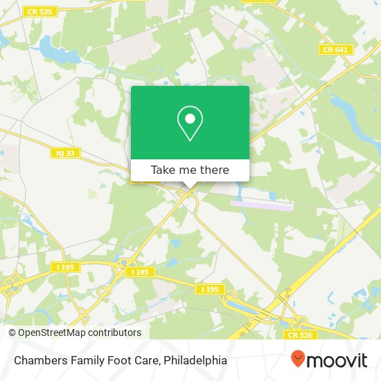 Chambers Family Foot Care map