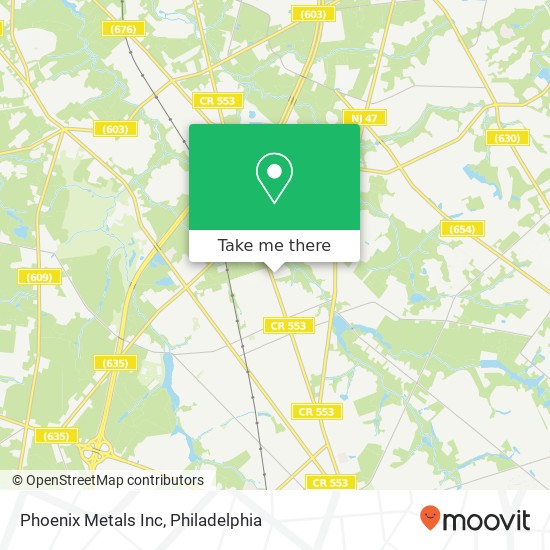 Mapa de Phoenix Metals Inc