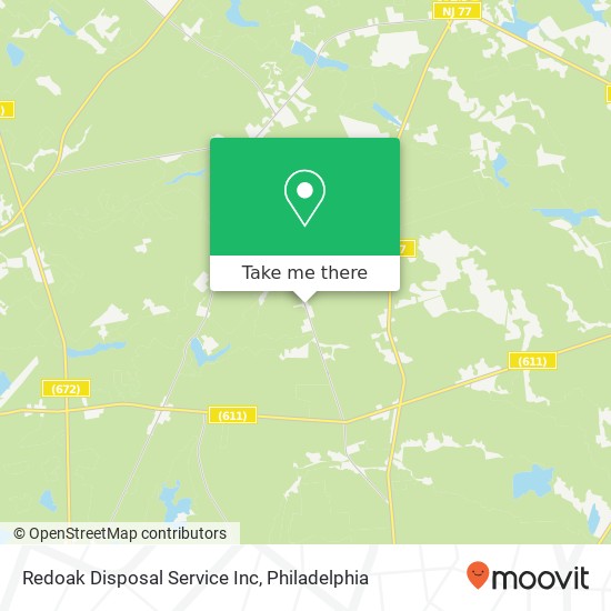 Redoak Disposal Service Inc map