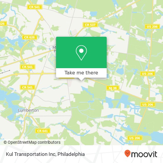 Kul Transportation Inc map