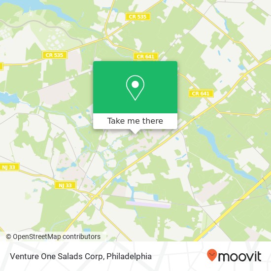 Mapa de Venture One Salads Corp