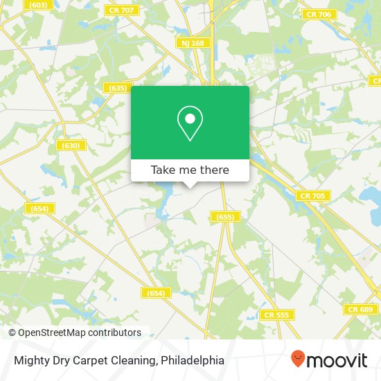 Mighty Dry Carpet Cleaning map