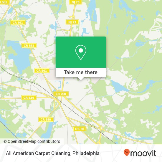Mapa de All American Carpet Cleaning