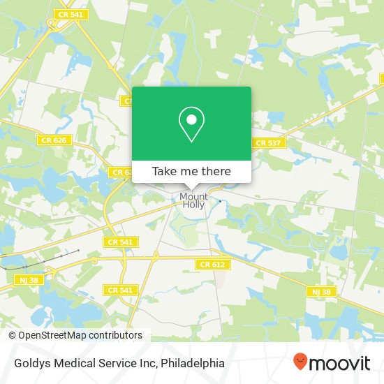 Mapa de Goldys Medical Service Inc